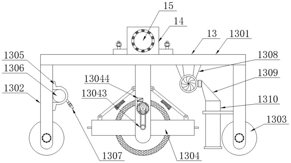 Cleaning mechanism for photovoltaic panel cleaning device with rainwater collection function