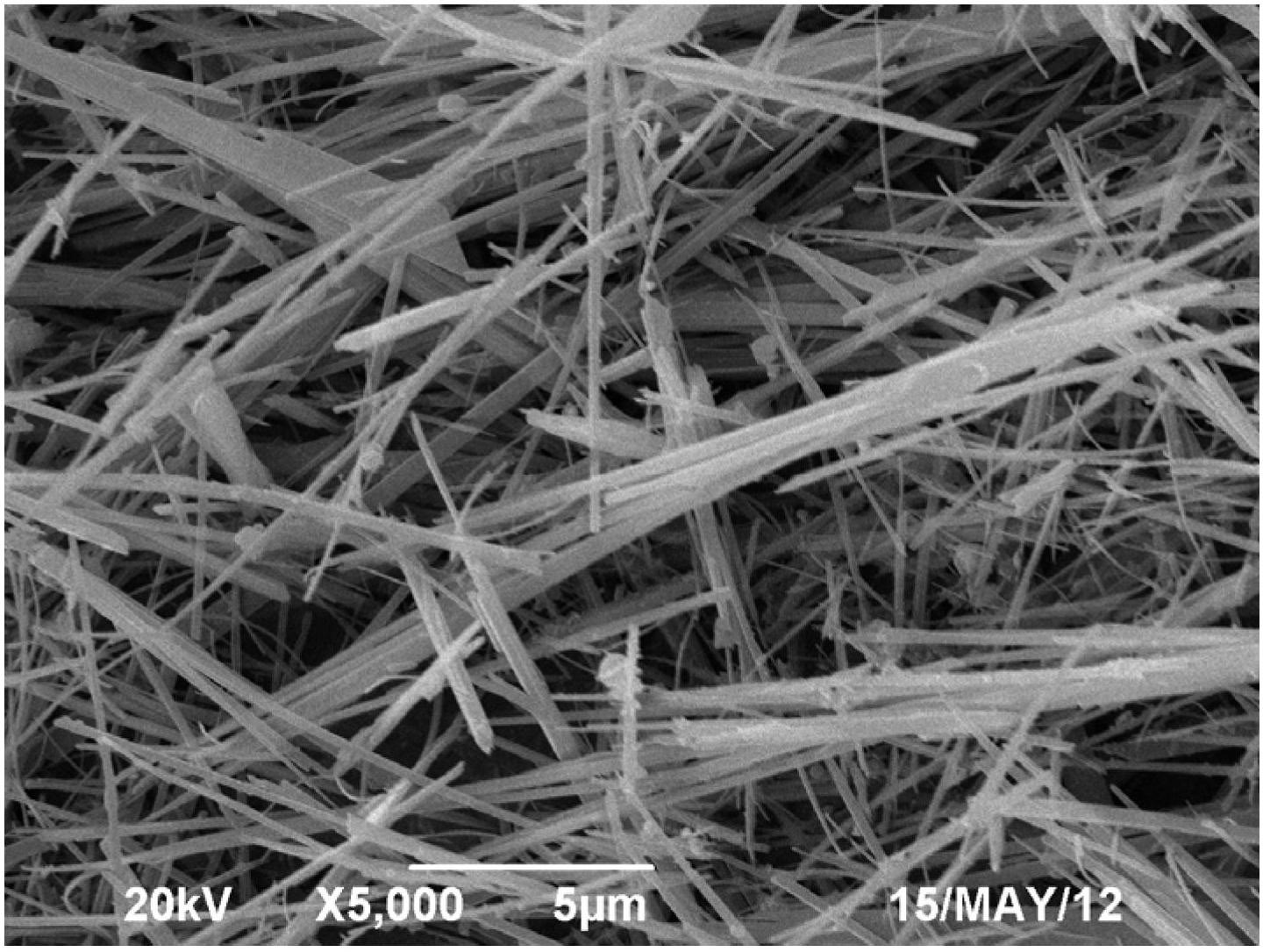 Method for synthesizing tobermorite whiskers by sodium silicate