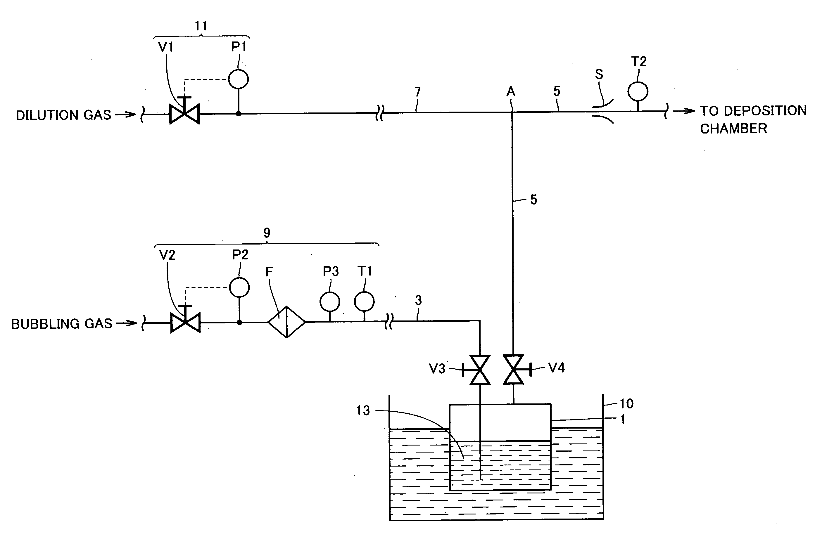 Metal-organic vaporizing and feeding apparatus, metal-organic chemical vapor deposition apparatus, metal-organic chemical vapor deposition method, gas flow rate regulator, semiconductor manufacturing apparatus, and semiconductor manufacturing method