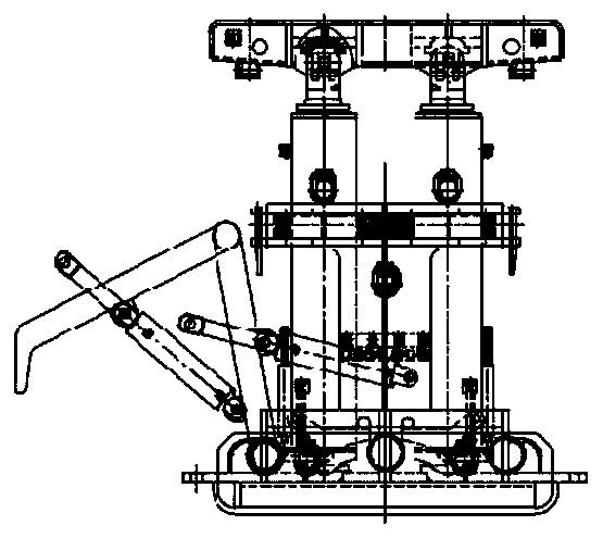 Self-moving device of repeated-free supporting unit bracket