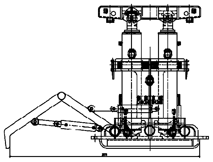 Self-moving device of repeated-free supporting unit bracket