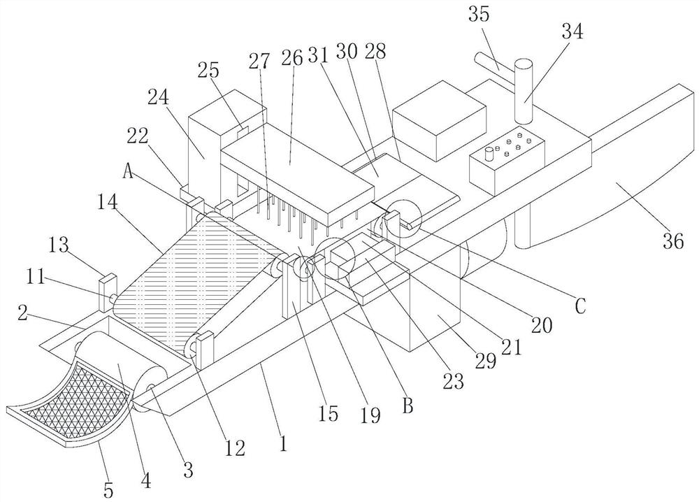 Overwater garbage cleaning and collecting device