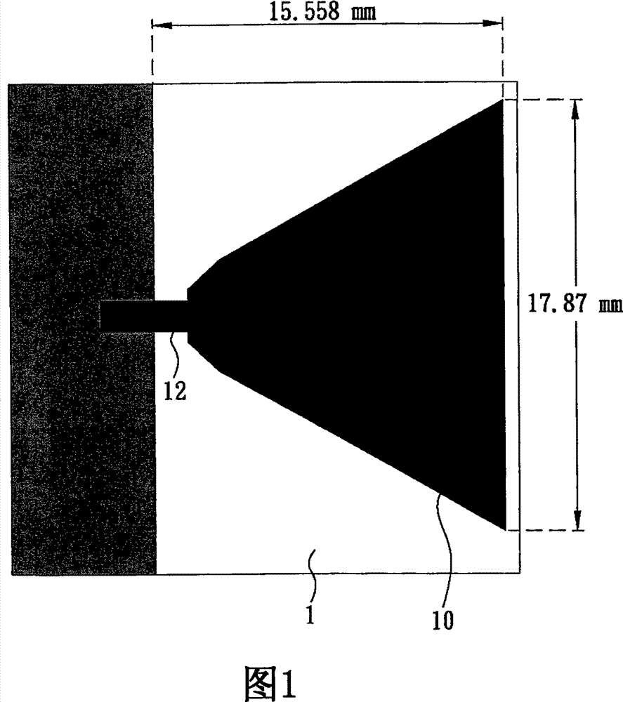 Wireless electronic product with step-type wideband antenna