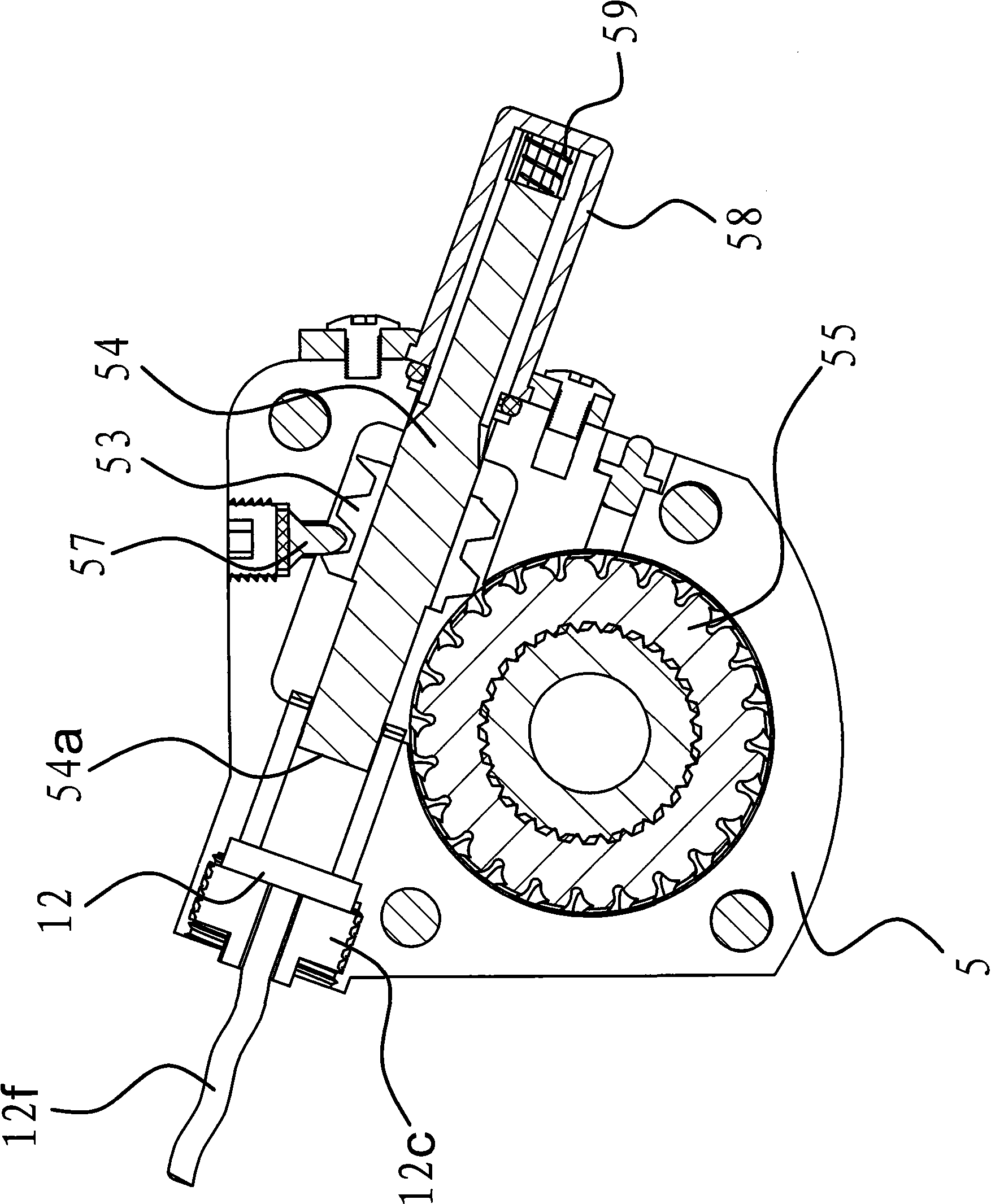 Belt-retracting device for tightener