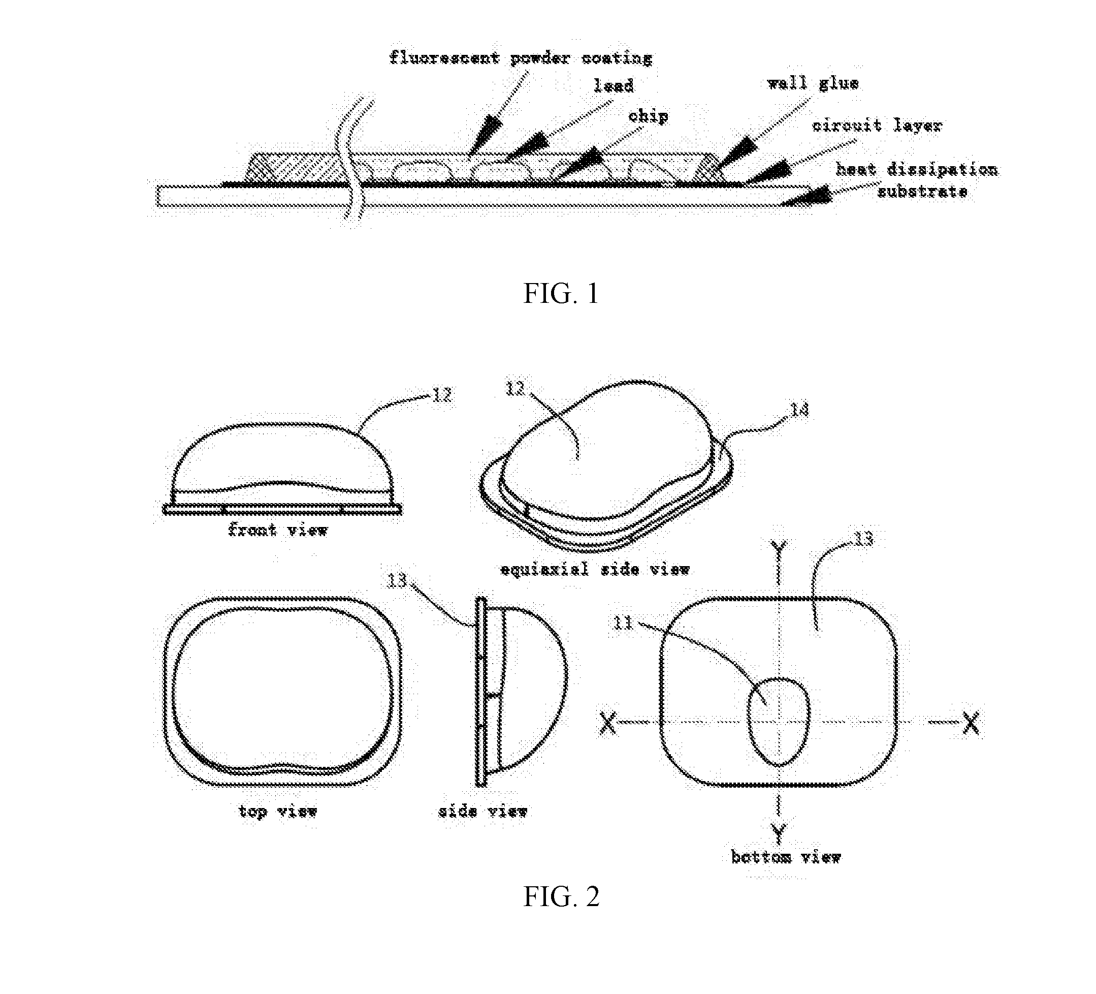 Light distribution method for cob module LED street lamp lens capable of illuminating 3 - 5 lanes