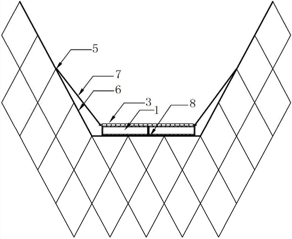 Method enabling trawl net to vertically expand