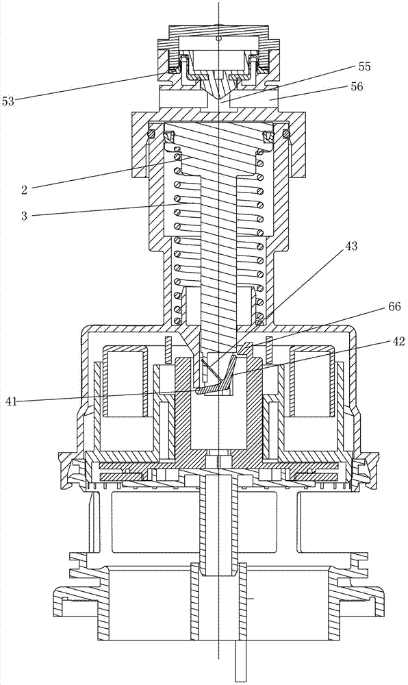 An opening device and a flushing device controlled by water pressure