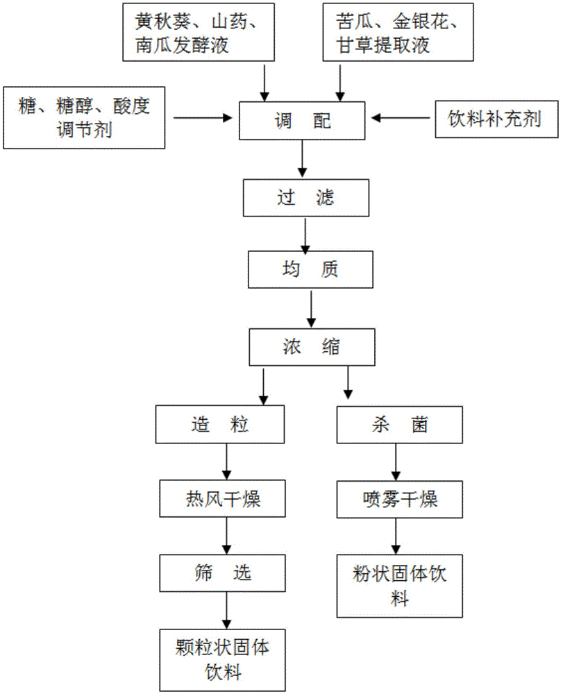 Functional plant fermented beverage and preparation method thereof