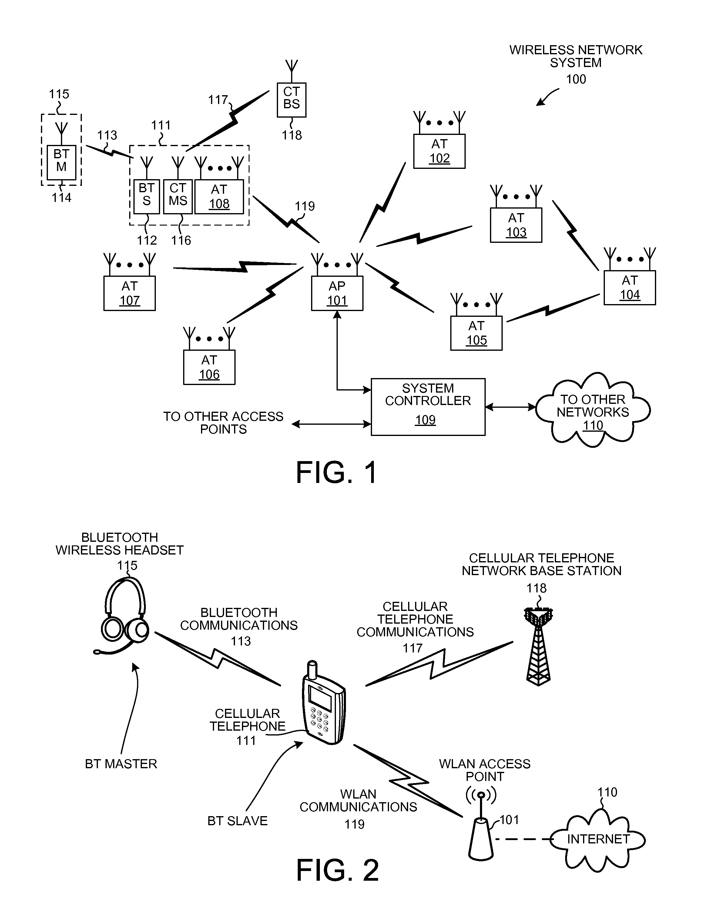 Detecting a WLAN signal using a bluetooth receiver during bluetooth scan activity