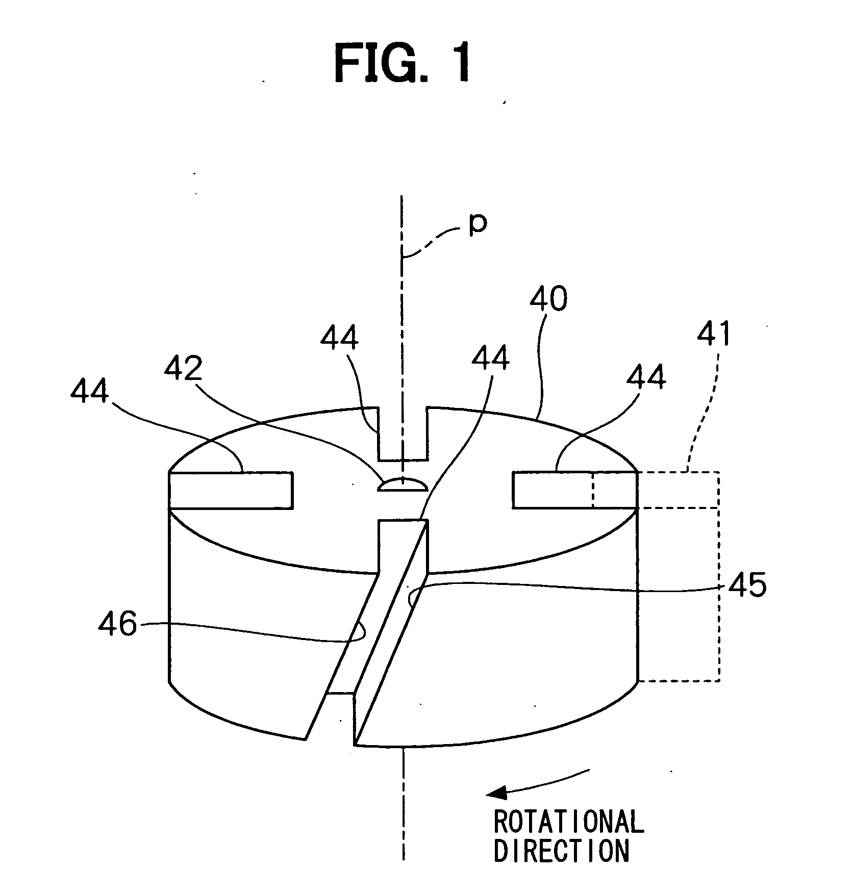 Vane pump having vanes slanted relative to rotational axis