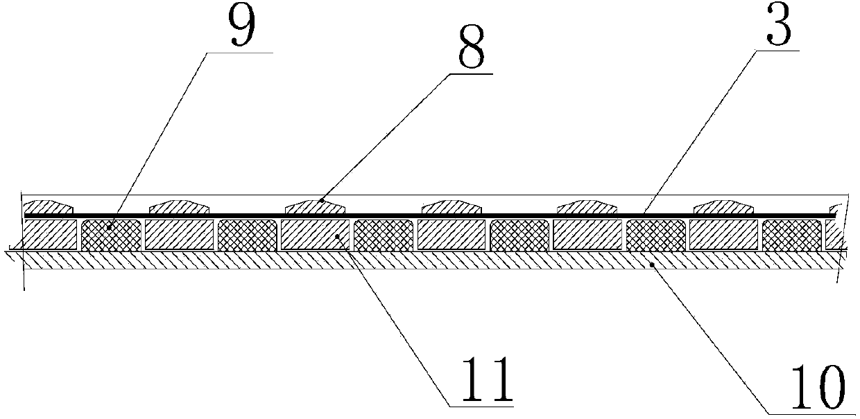 Polarizing LED (Light-Emitting Diode) display screen based on polarizing film and method for forming polarizing film