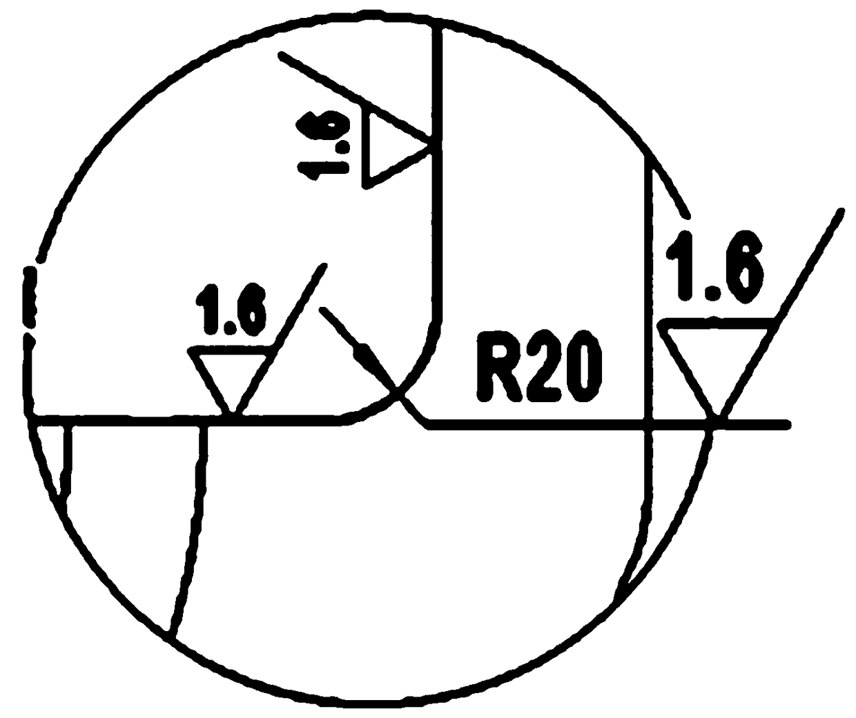 A processing method for fuselage hafur surface