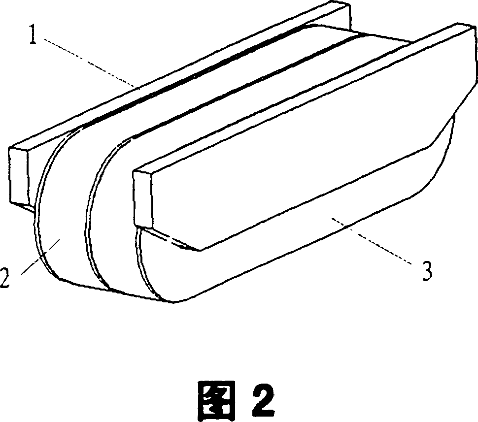 Suspended magnetic iron structure of magnetic suspension vehicle and its production mehtod