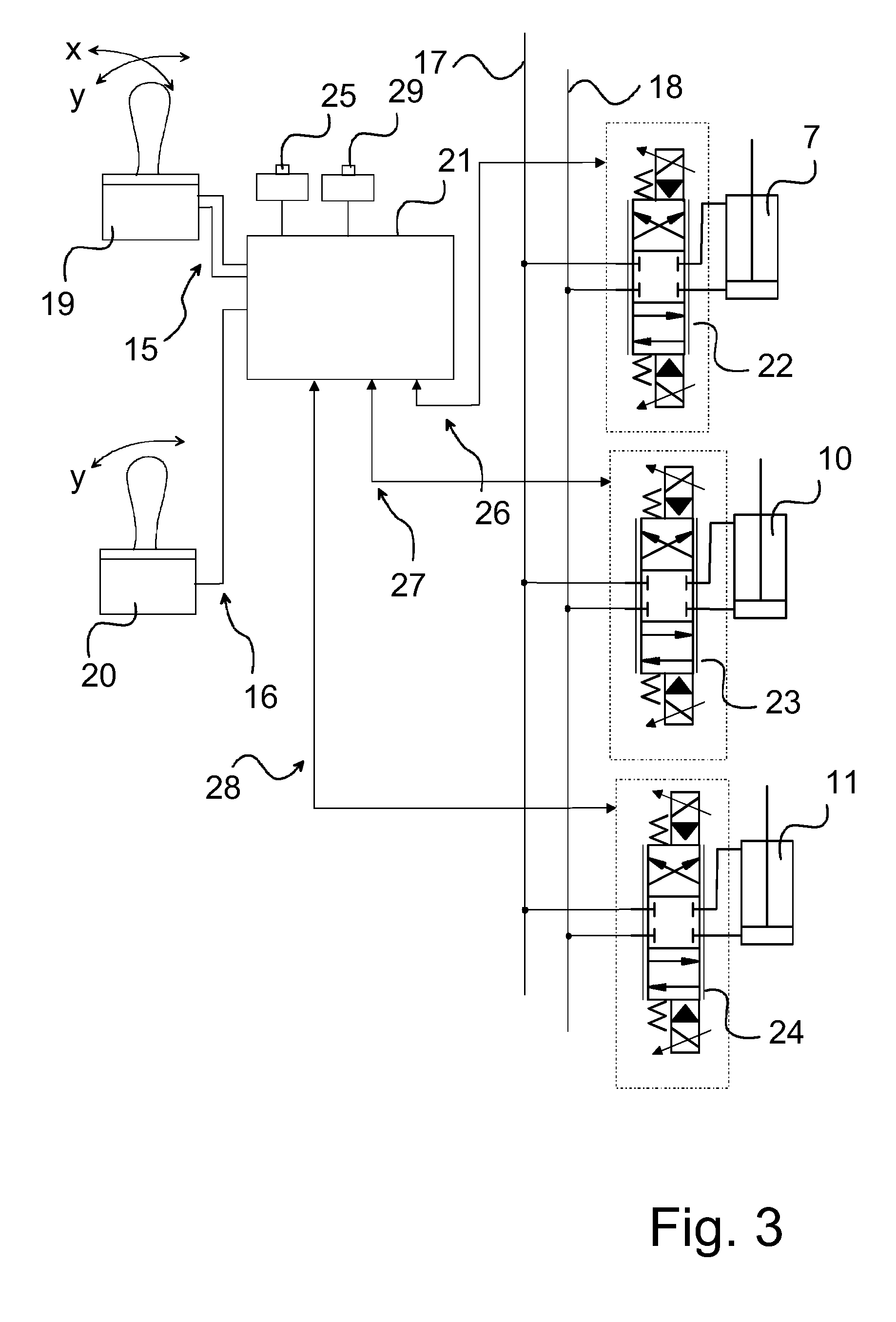 Control Of A Boom Construction And A Tool Articulated Thereto