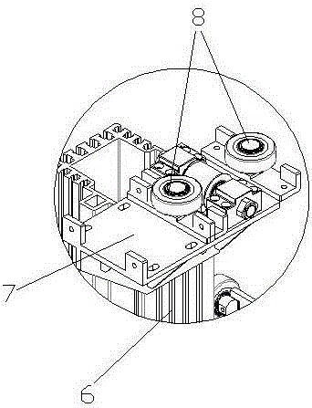 Stacking machine structure for stereoscopic warehouse