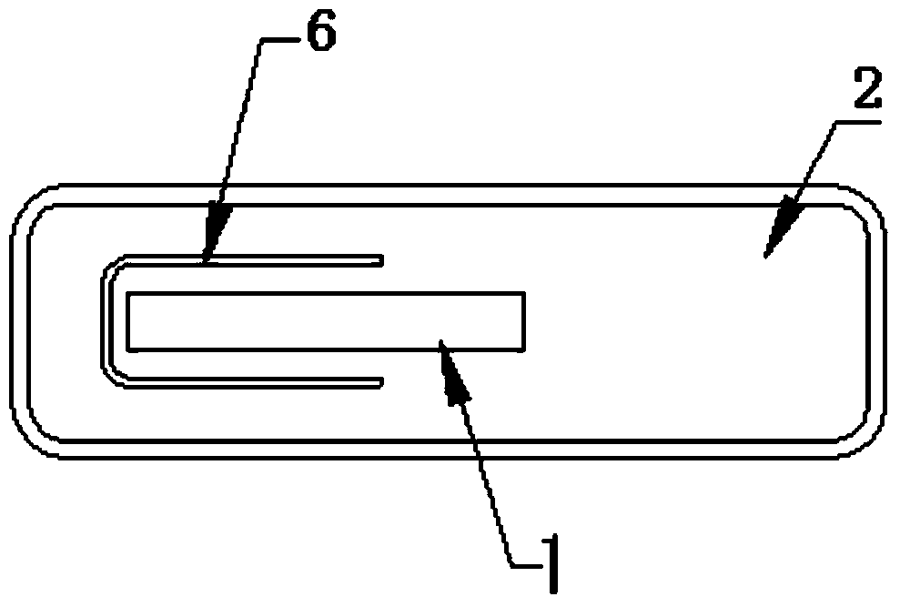 Piezoceramic bone-conduction oscillator mounting structure in bone-conduction Bluetooth headset