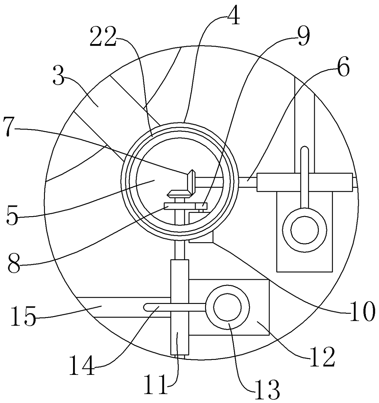 Float-type aeration stirring machine for sewage treatment