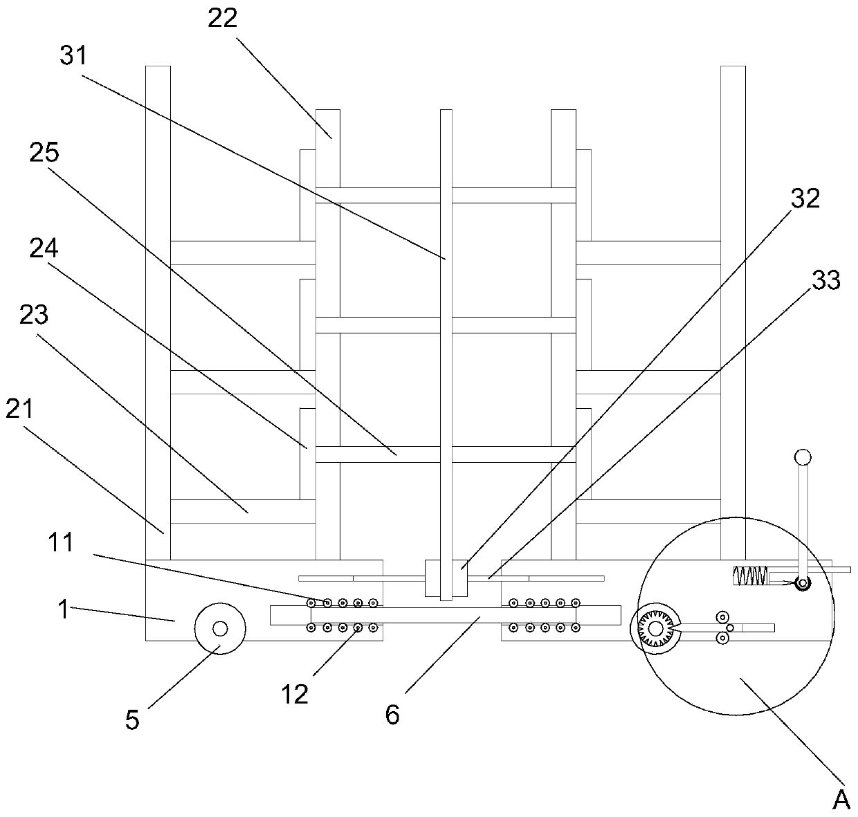 A convenient and telescopic wheel transport vehicle