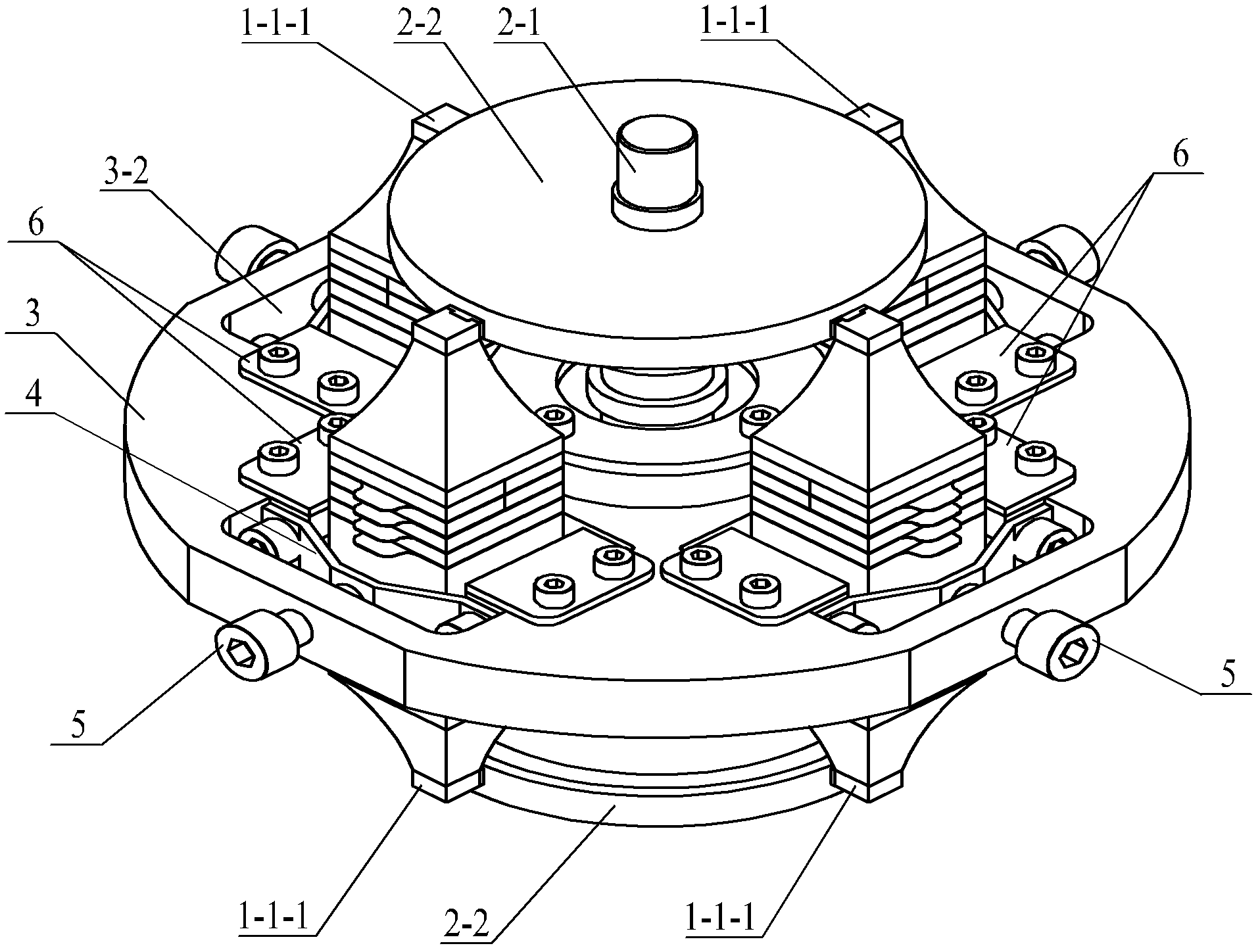 Rotary motor using composite bending vibration biped linear ultrasonic oscillators