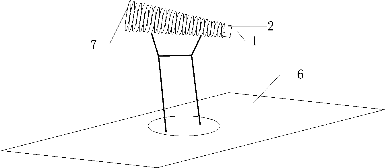 Automatic retractable heat dissipation frame of electric soldering iron