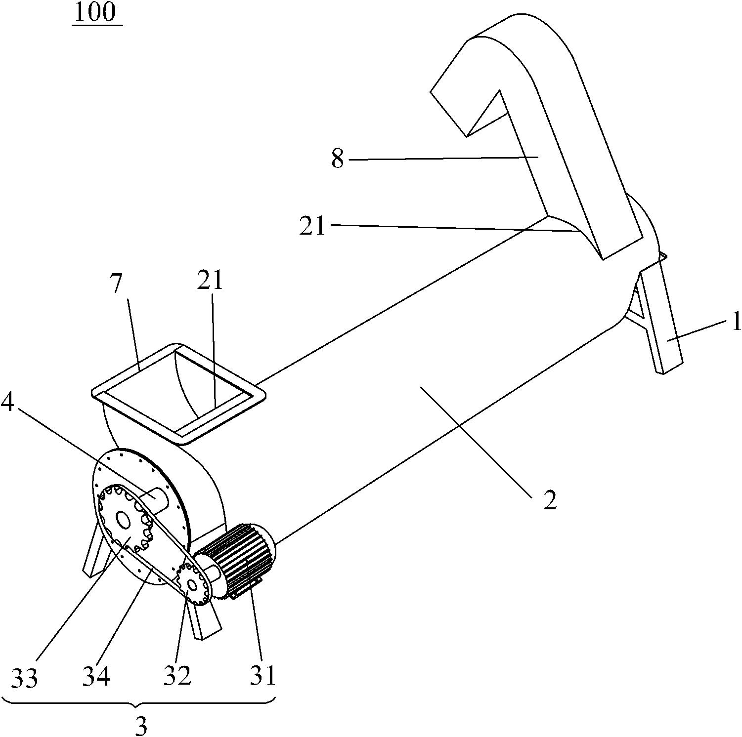 Horizontal type paper-film dehydration equipment