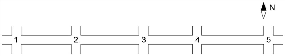 Trunk line coordination control method considering road running speed and intersection traffic state