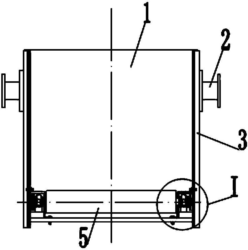 Rotating furnace scrap steel feeding hopper