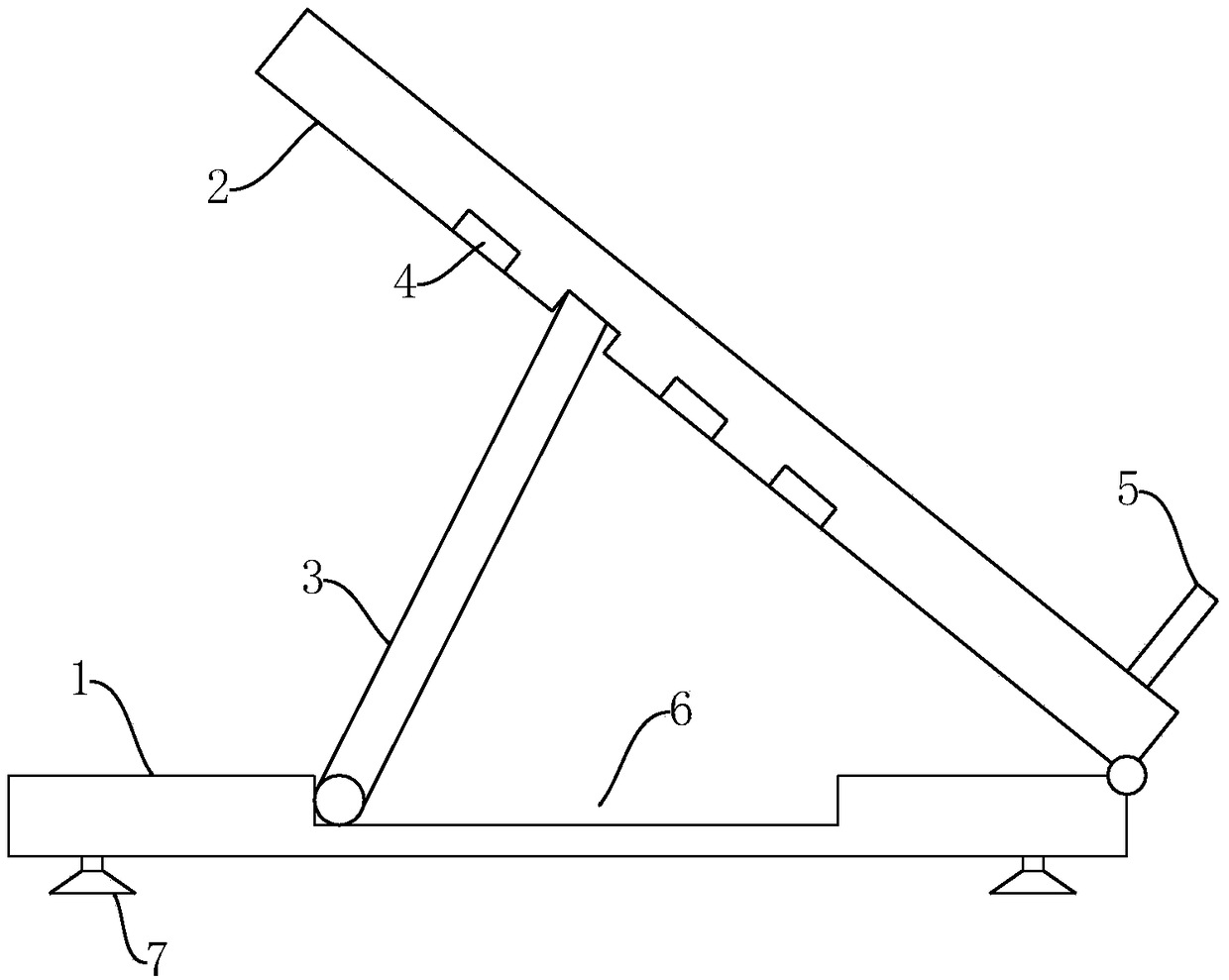 Punched-card machine placing base