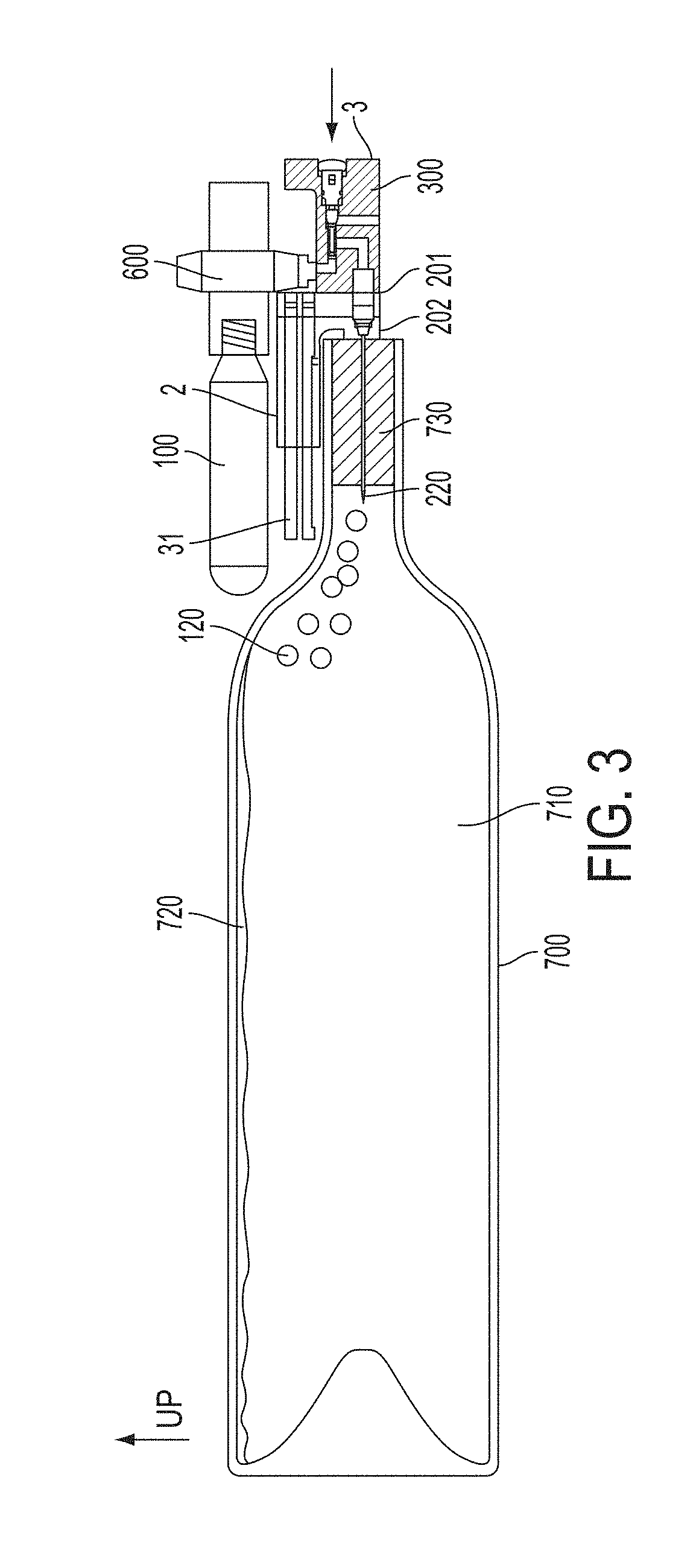 Needle for accessing a beverage in container