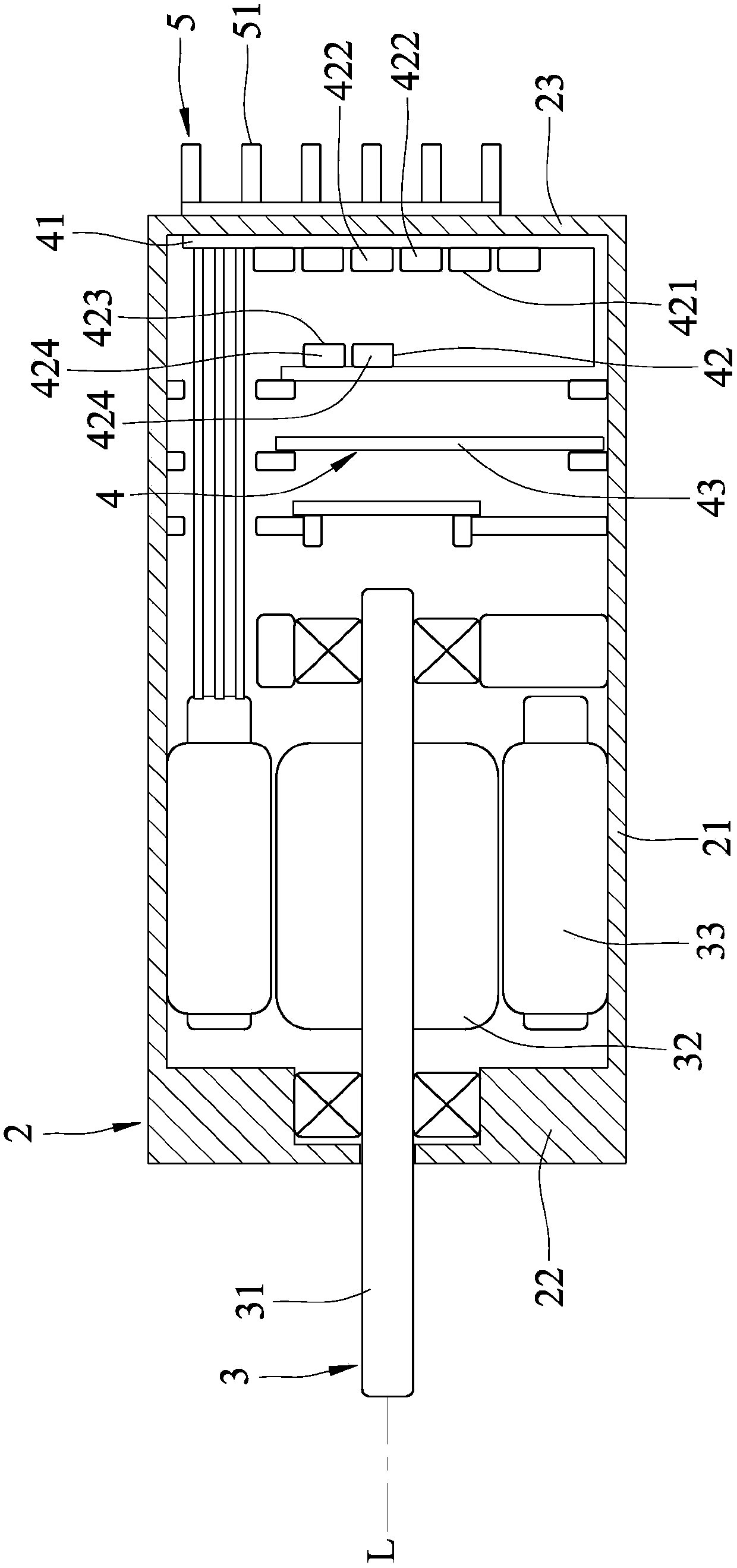 Vehicle motor with charging control function