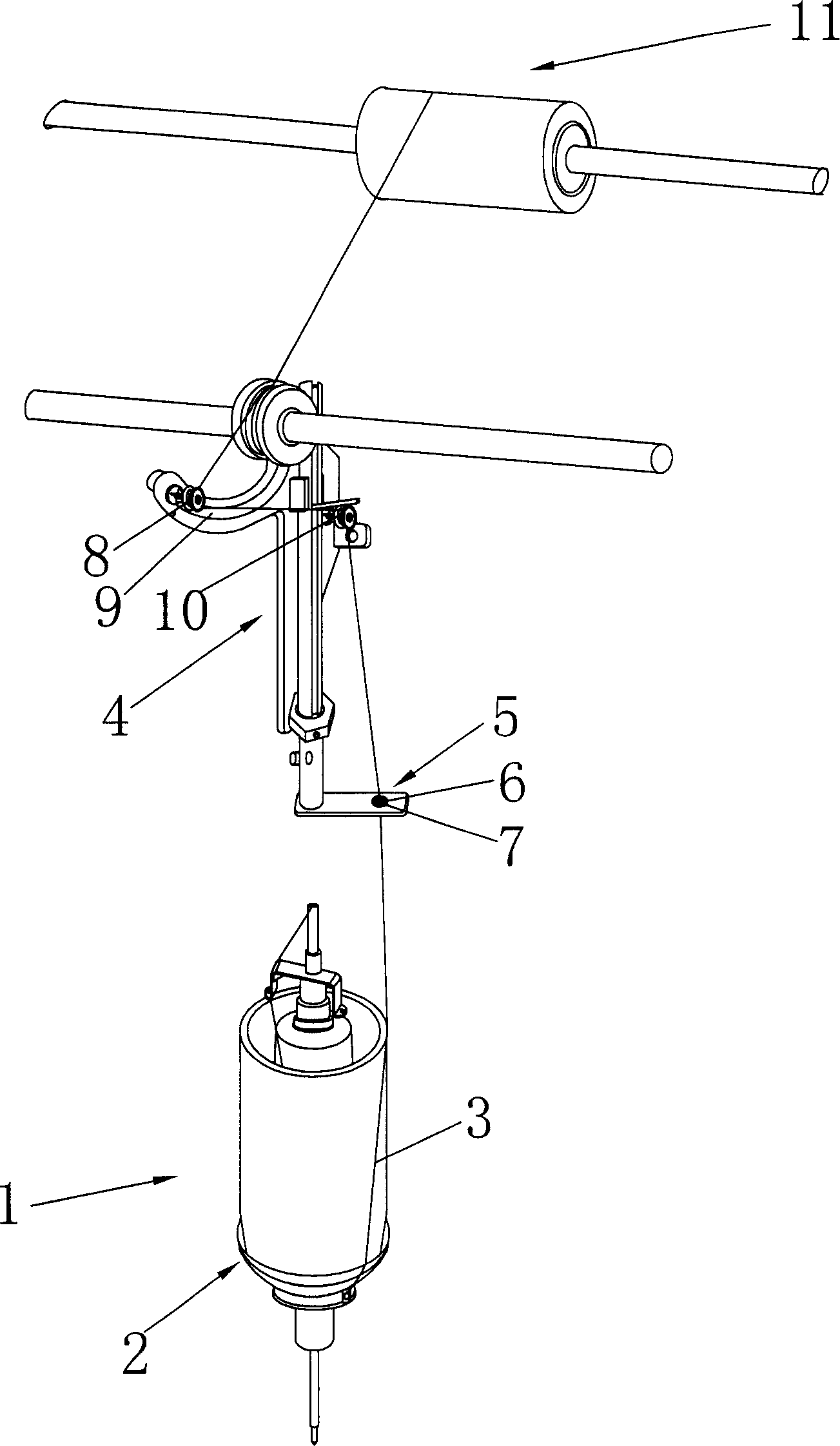 Two-for-one twisting mechanism