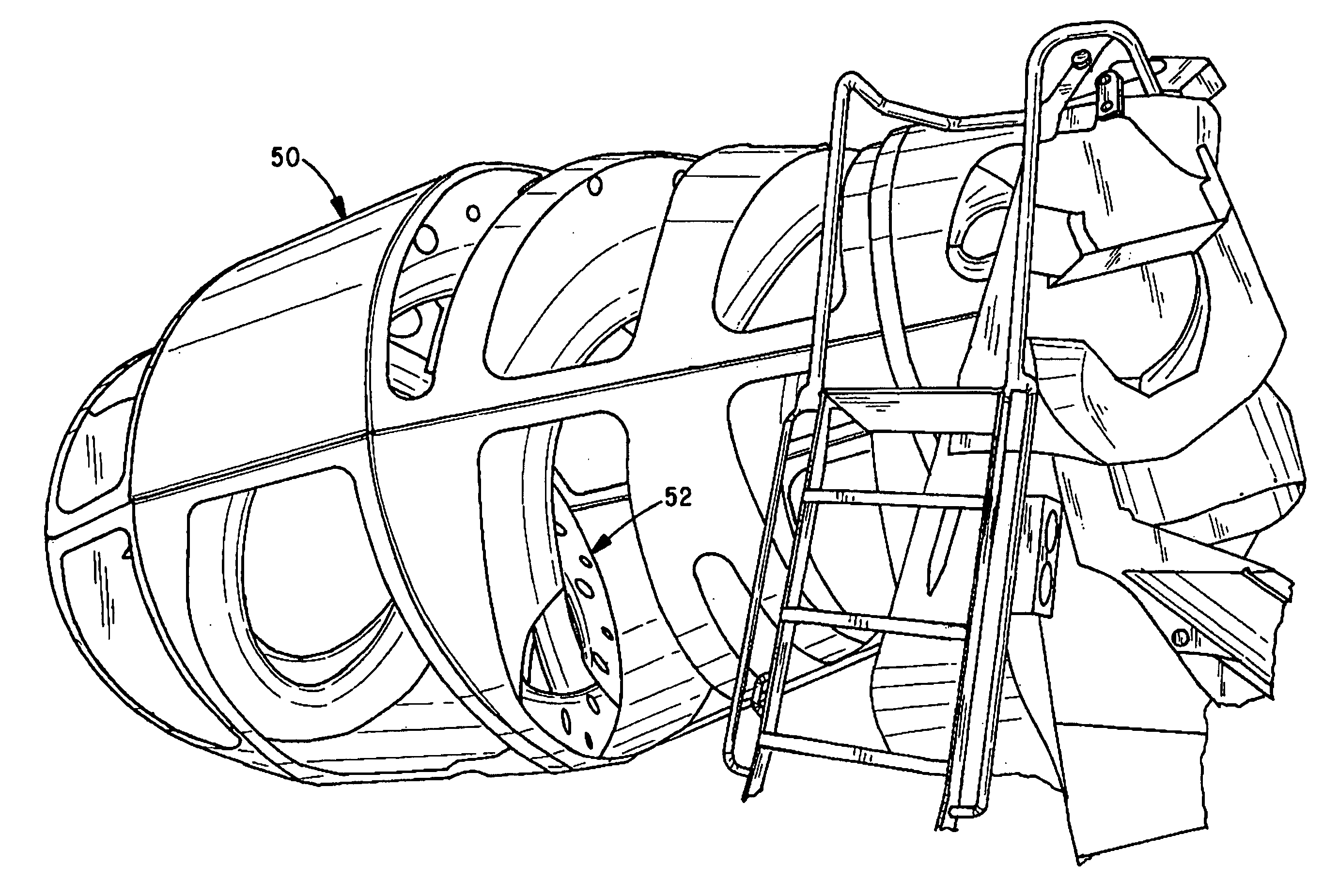 Concrete mixing drum fin structure