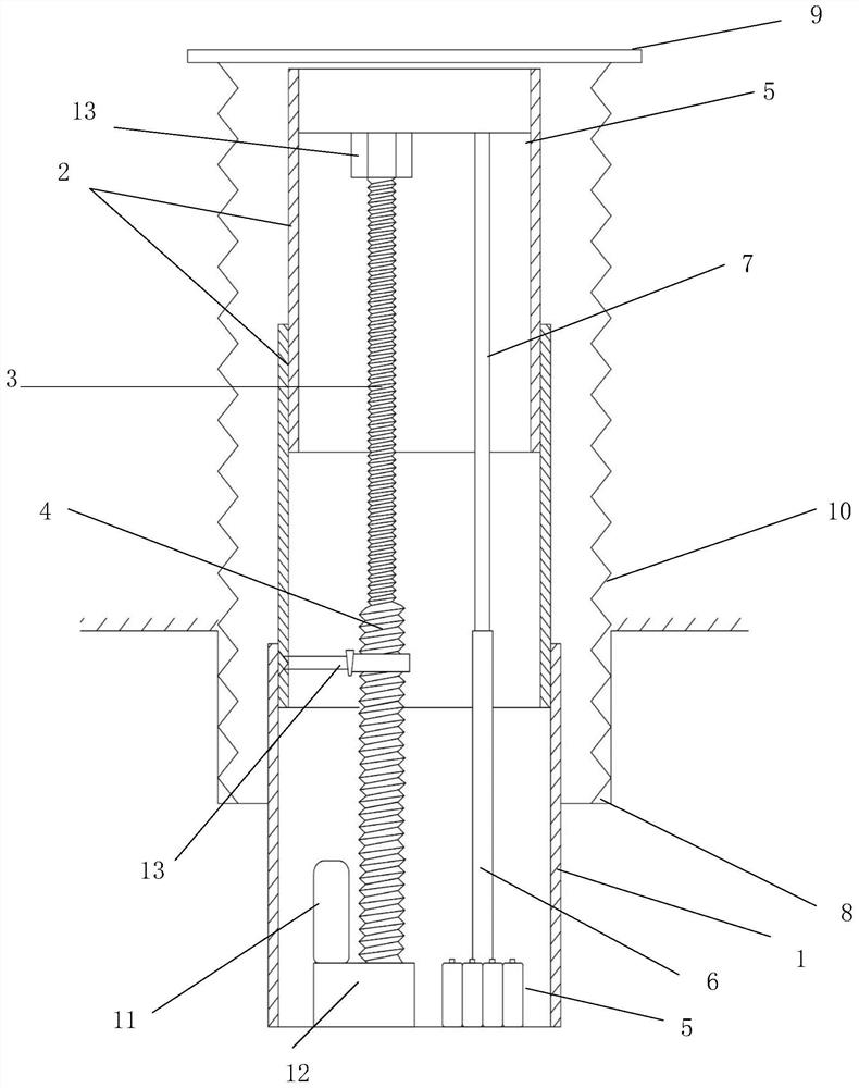 Screw type parking pile and parking charge management system