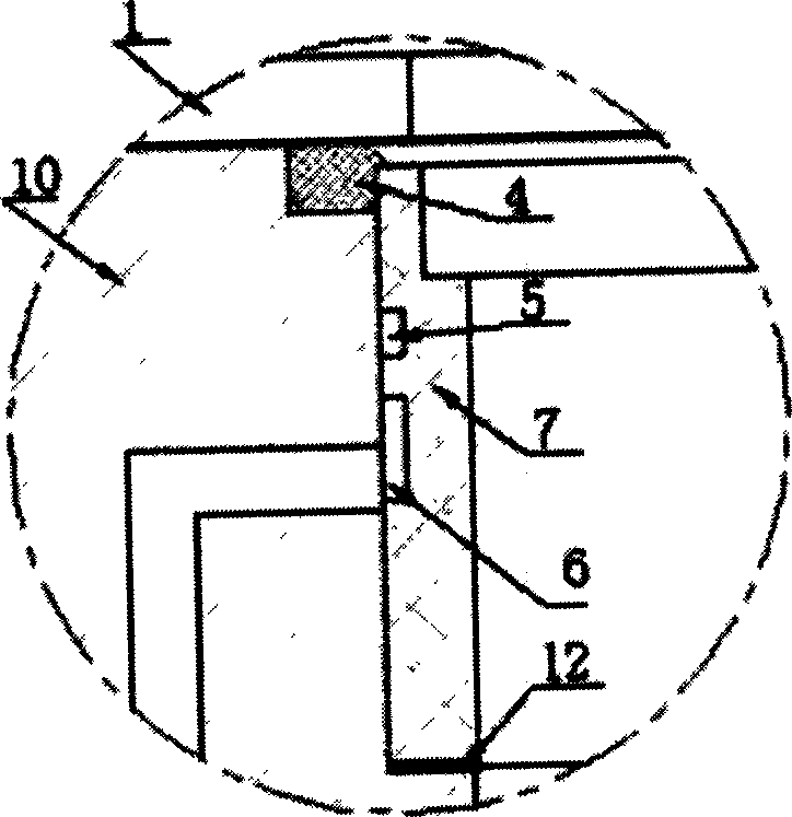 Aluminium alloy gas film continuous casting crystallizer