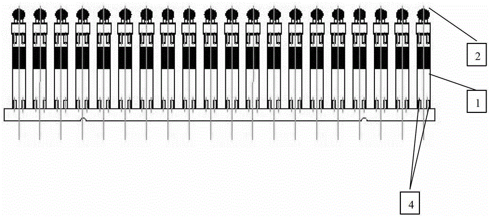 Integrally gummed electronic circuit module for electronic detonator and process method thereof