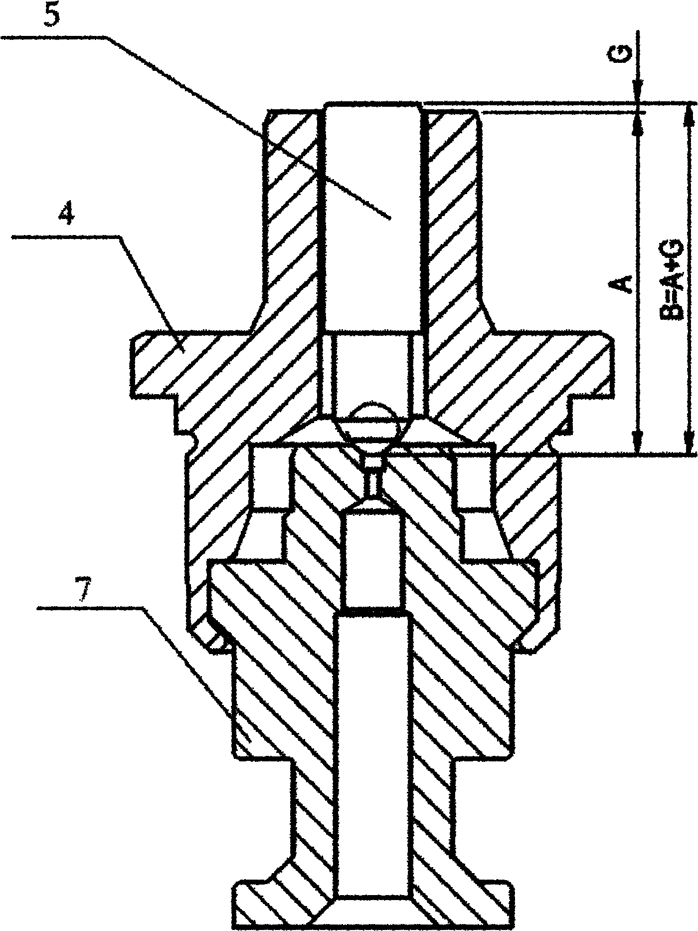 Assembling method of electromagnetic valve assembly