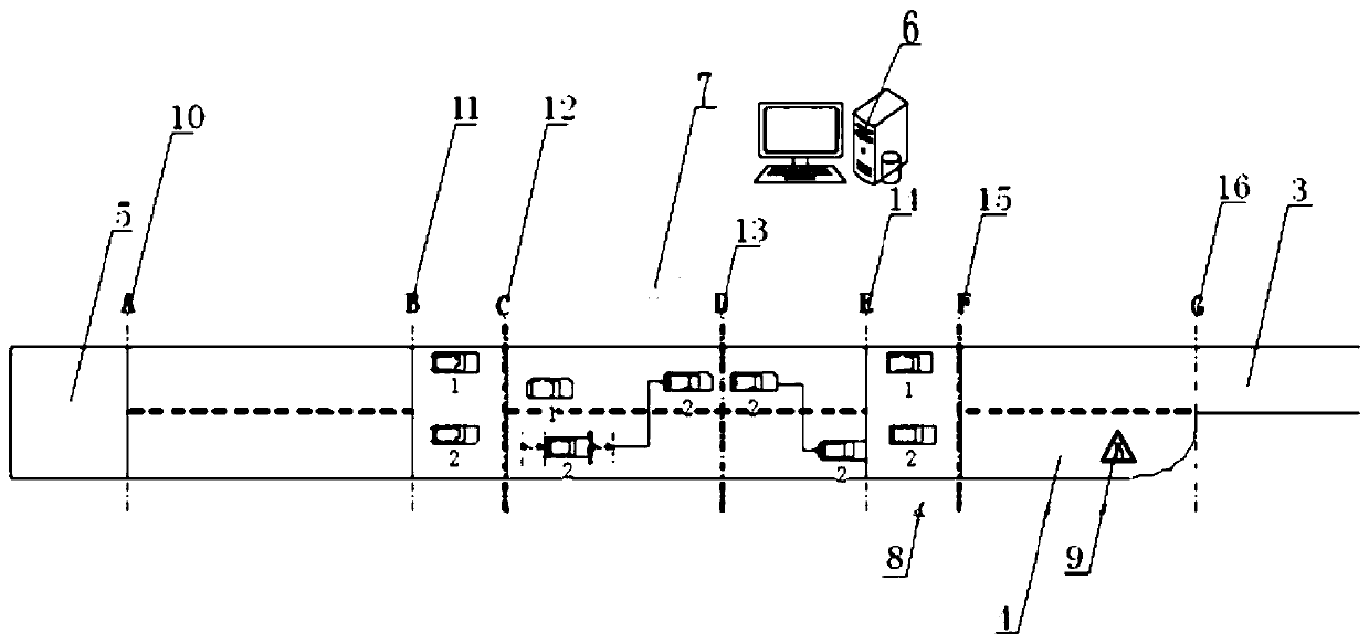 Test lane, system and method for lane changing ability of autonomous vehicle