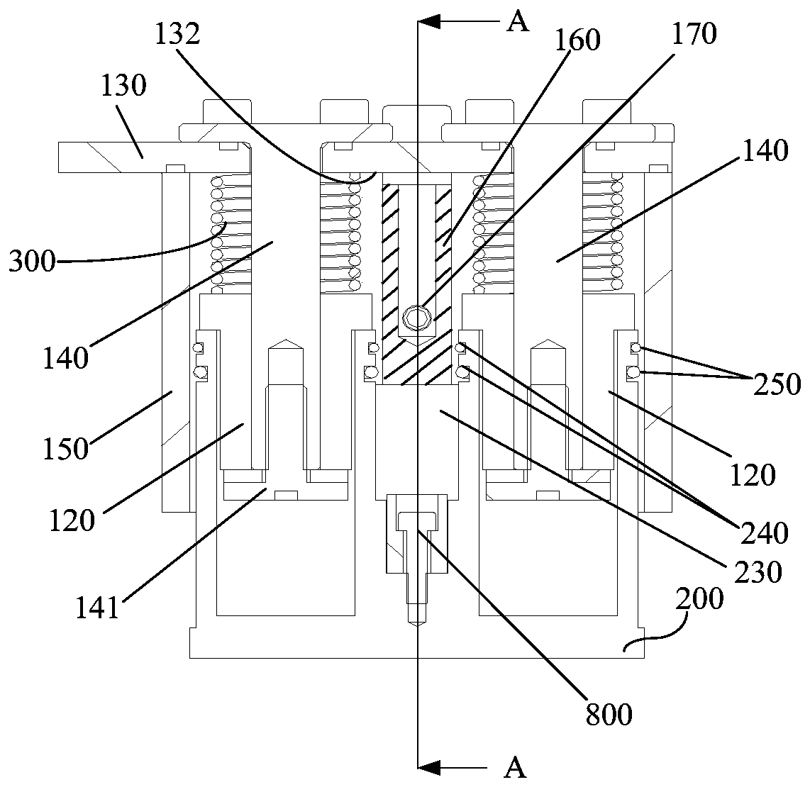 Dustproof constant force device, control method, mechanical arm, grinding device and robot