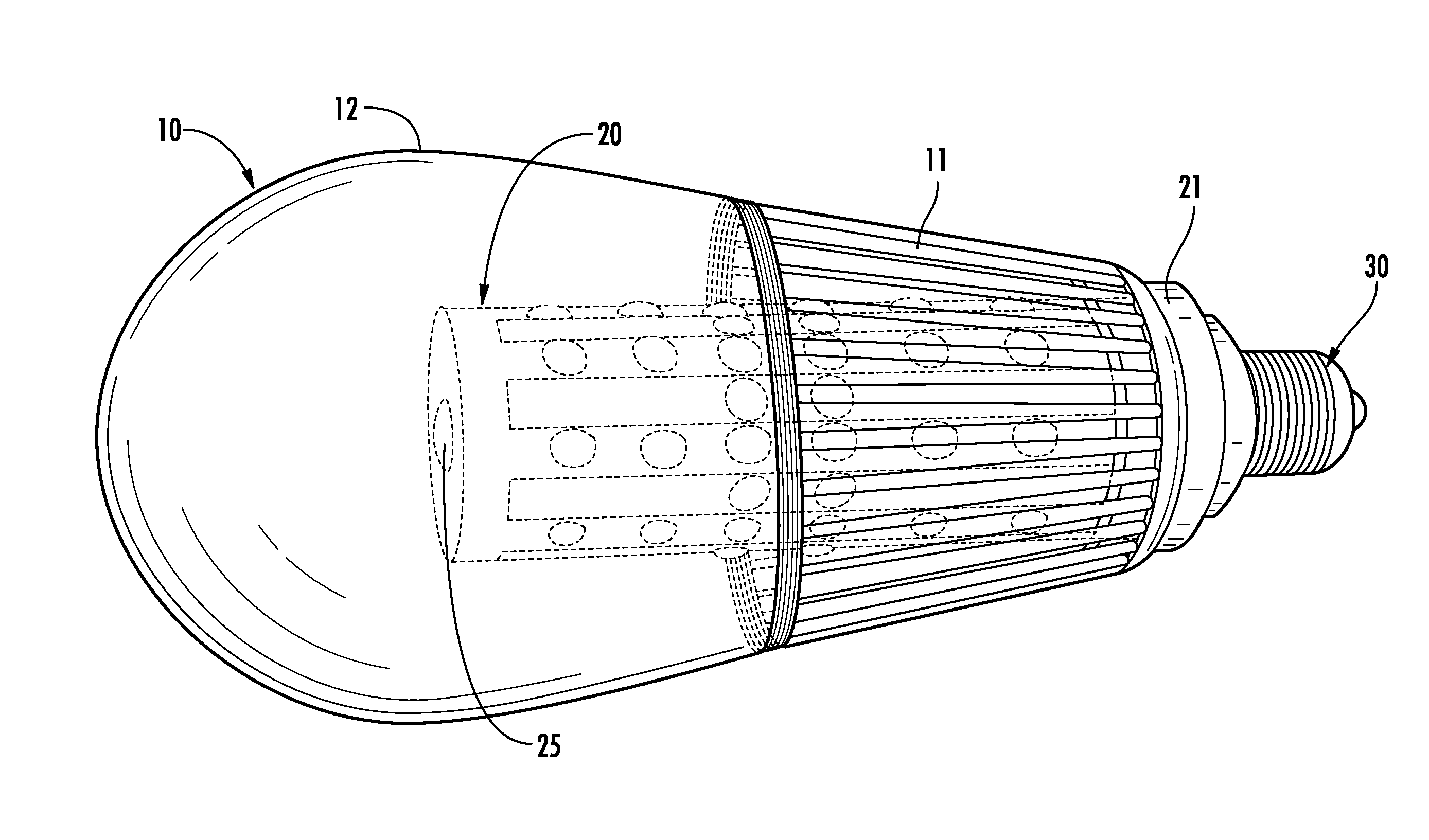 LED Light Bulb with Battery Backup and Remote Operation