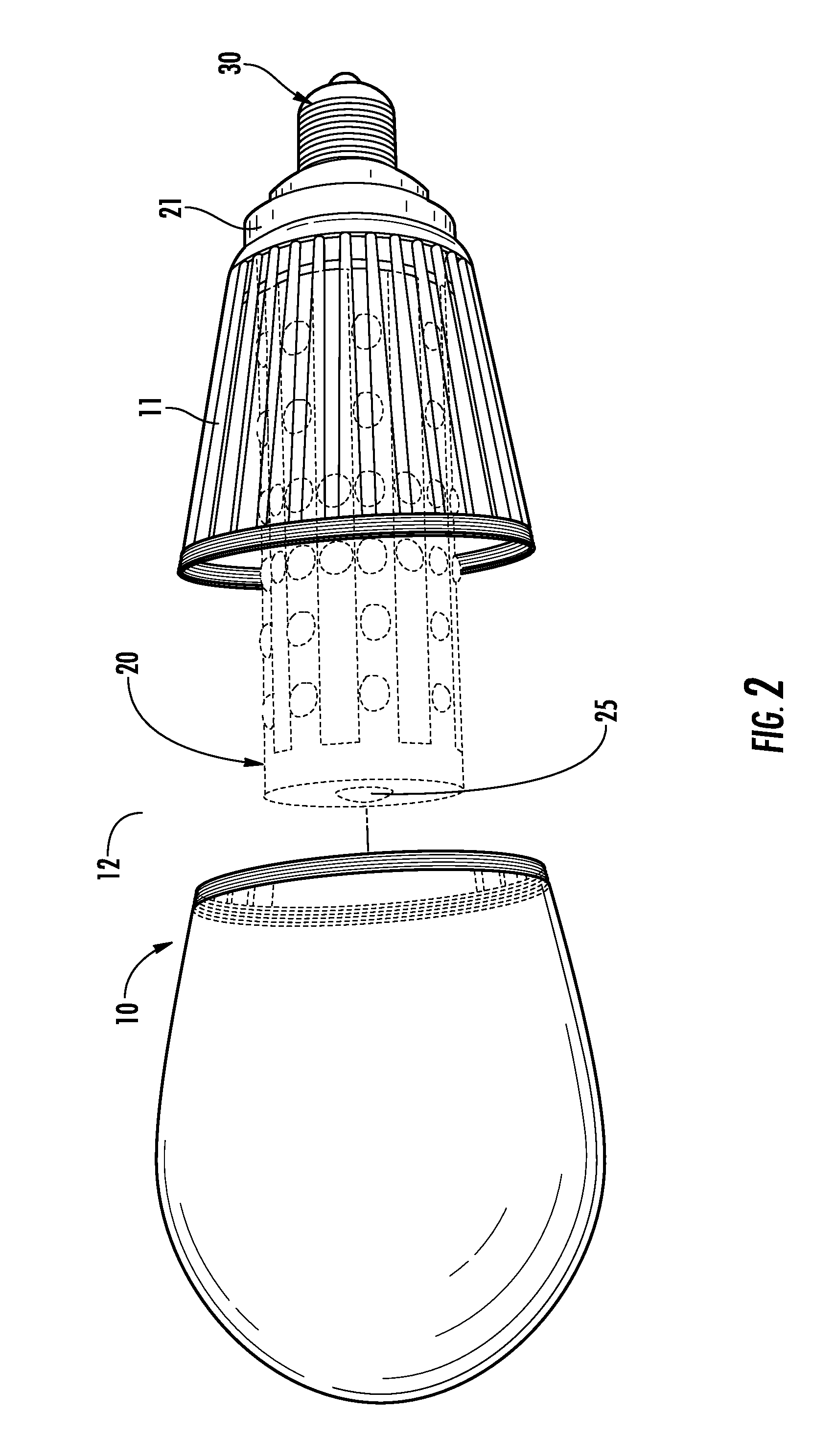 LED Light Bulb with Battery Backup and Remote Operation