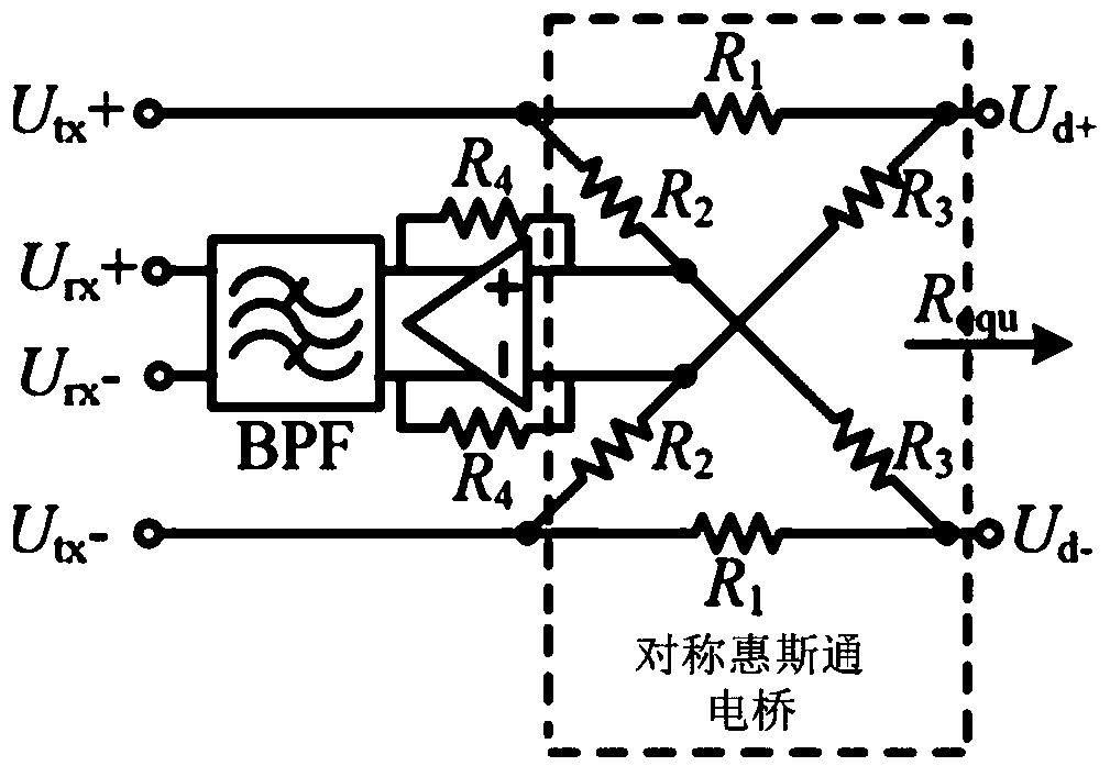 High-speed full-duplex wireless energy data synchronous transmission system based on frequency division multiplexing