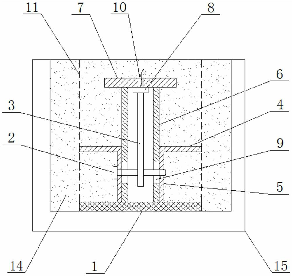 Frost heave stress detection device and detection method thereof