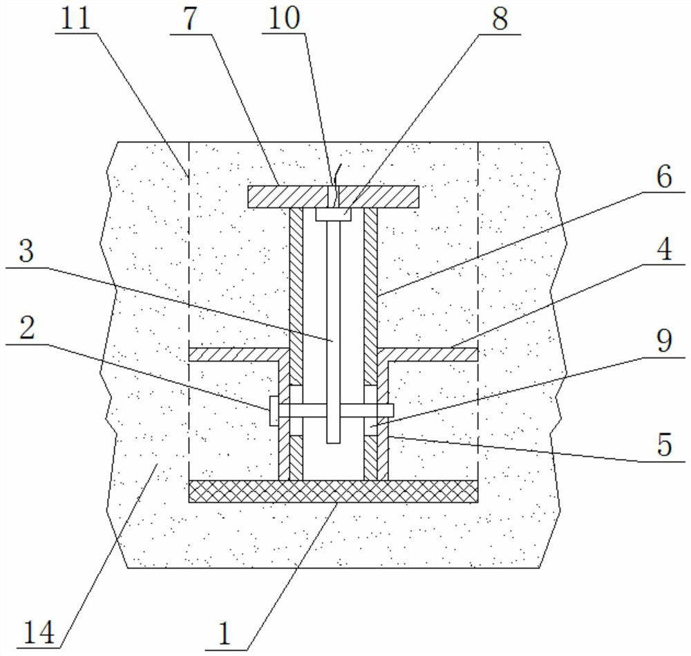 Frost heave stress detection device and detection method thereof