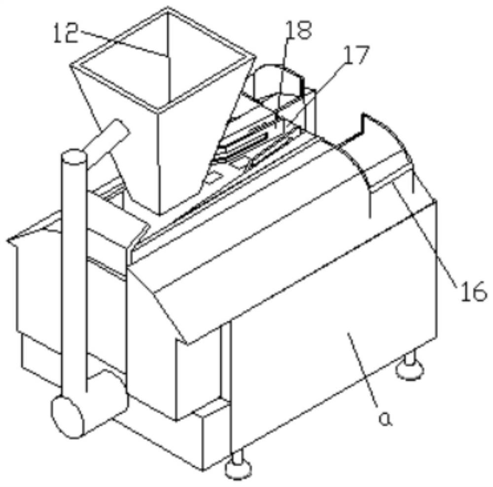 A feeding device for fruit sorting