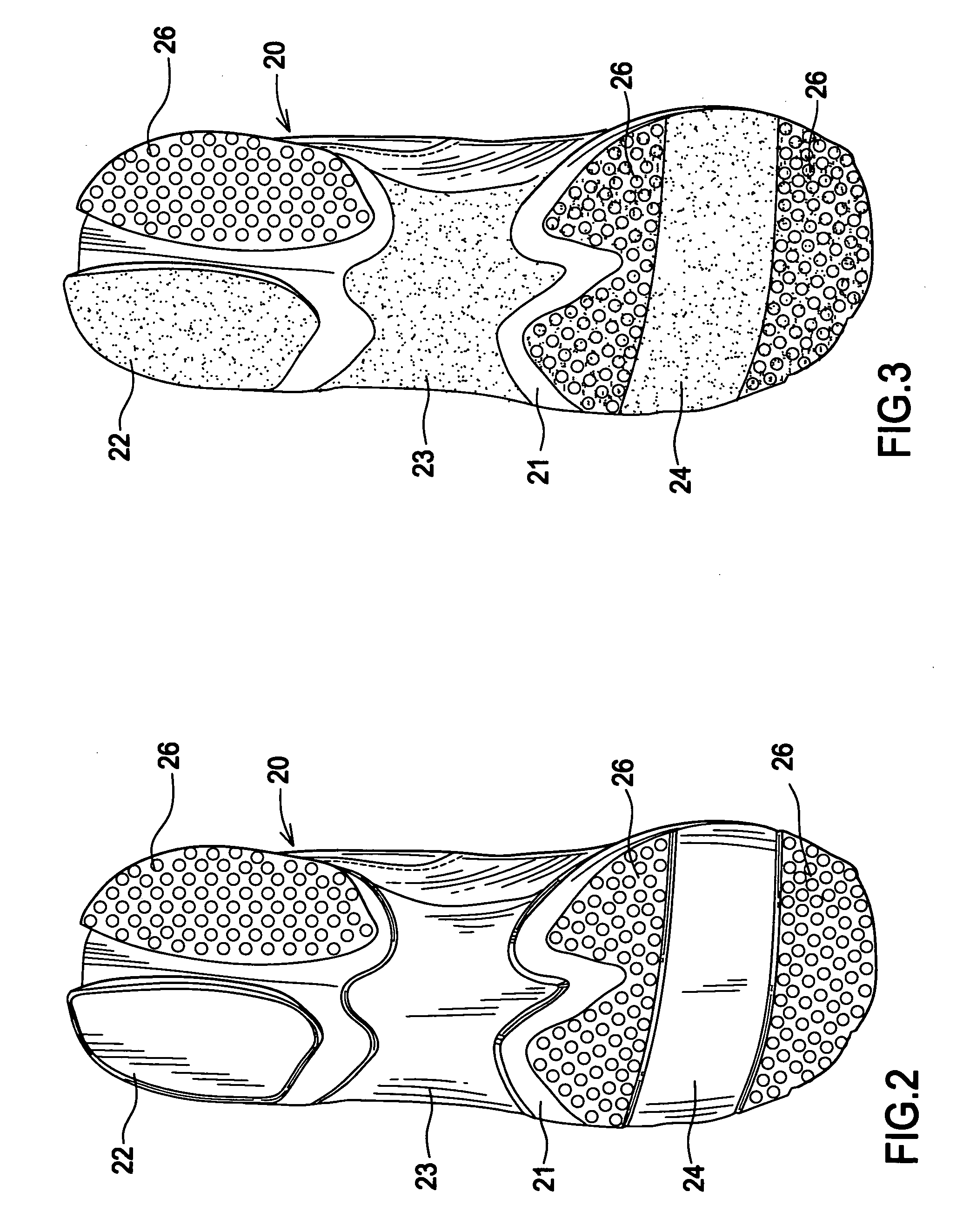 Cushioned athletic cleated shoes