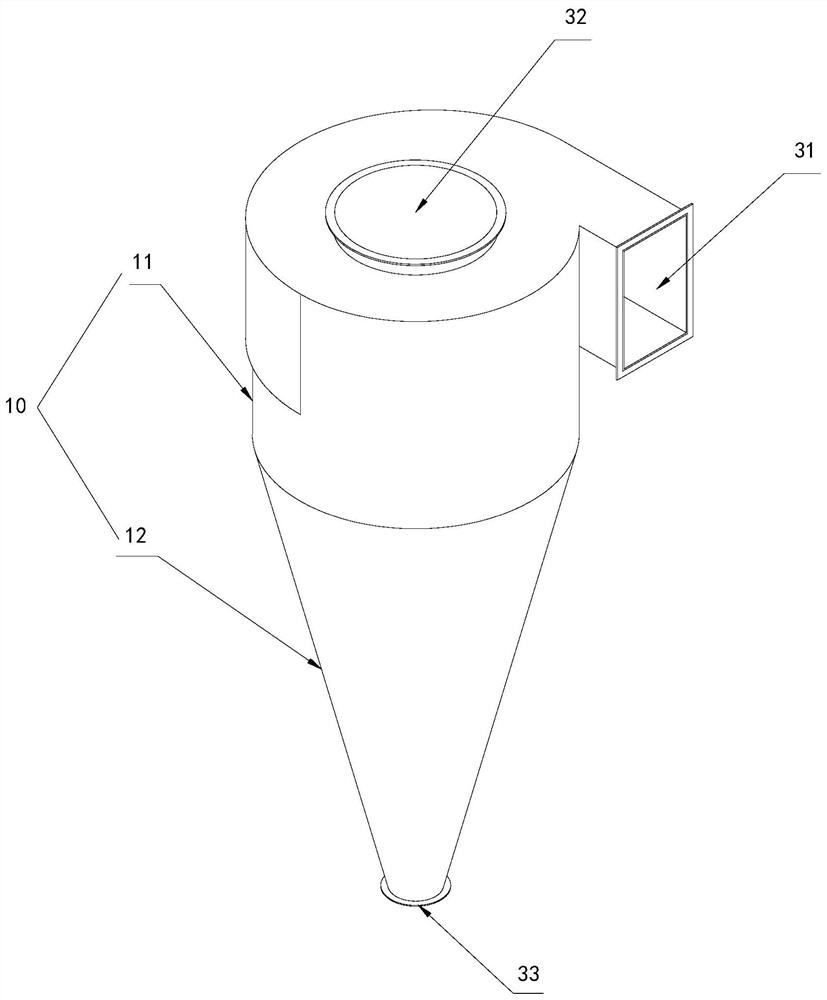 Efficient cyclone dust collector with double-layer side wall