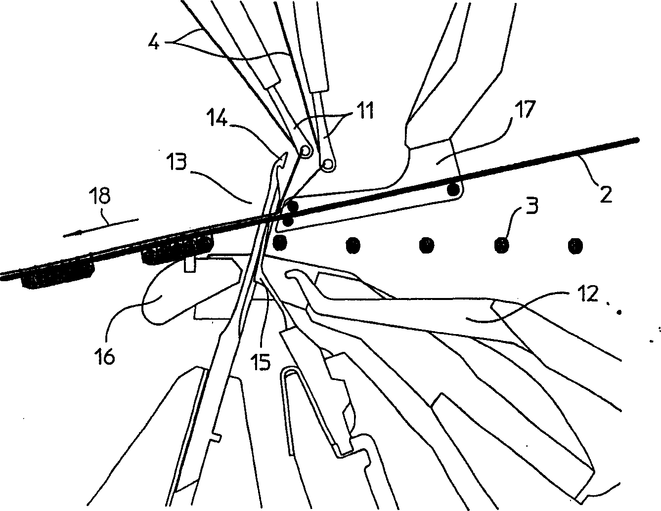 Method for preparing flat ruche with large crystalline host lattice perforated twin-shaft mesh structure