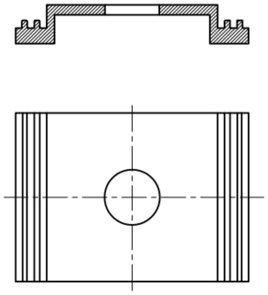 Simple duct piece mold positioning device for pre-buried channel