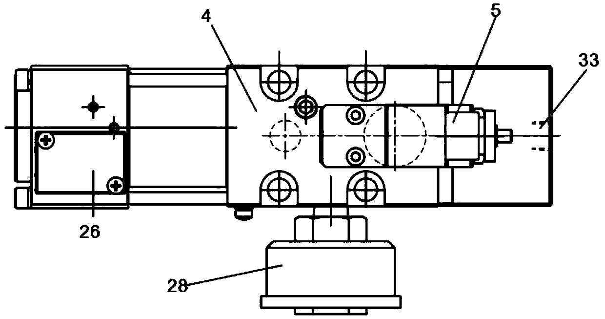 Locking pump for fast punch sliding-block oil cylinder locking