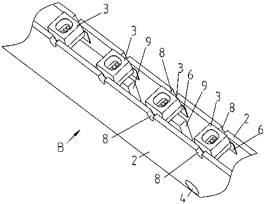 LED light bar clamped and welded between double PCBs and light bar screen